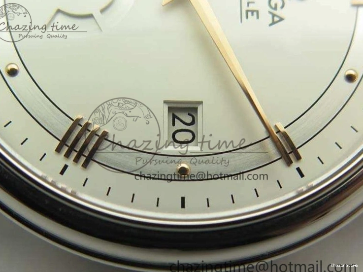 0107 De Ville Prestige Real Power Reserve SS TW 1:1 Best Edition White Dial RG Markers On Leather Strap A Thermal 8089